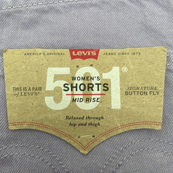 Levi’s 501 Button Fly Shorts - Lavender - 29" Waist - Picture 5 of 9